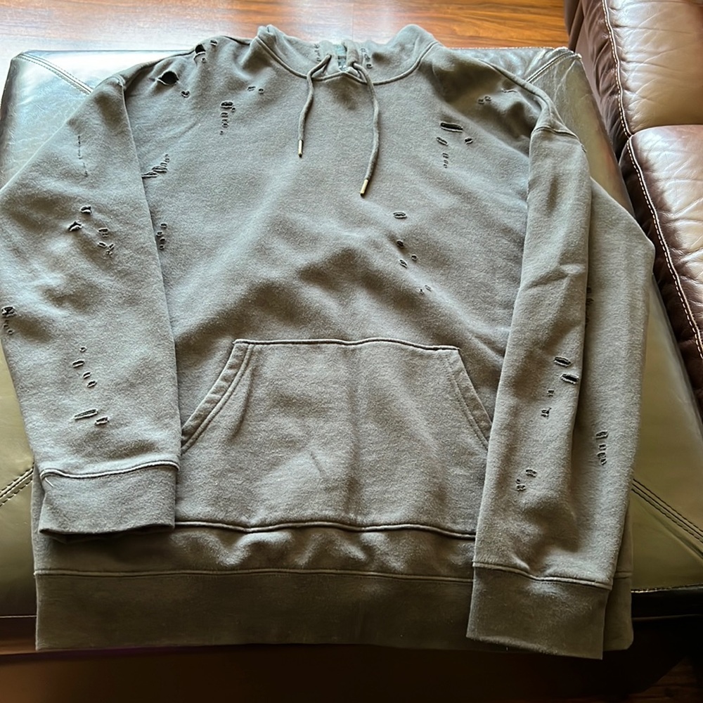 PacSun Distressed hoodie for men